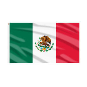 批发定制90x150cm厘米涤纶丝网印刷墨西哥墨西哥国旗3x5英尺墨西哥 - Product Image 2