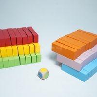 Ensemble de jouets de construction de blocs de tour en bois colorés et amusants et éducatifs pour enfants et familles-Jeu d'empilage et d'équilibrage