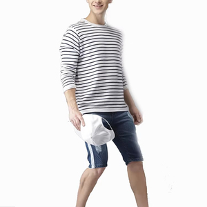 Nouveauté, shorts en jean pour hommes OEM, été, avec un design unique en forme de cœur, style streetwear, jeans courts pour hommes de haute qualité - Product Image 6