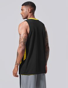 เสื้อบาสเก็ตบอลแบบกลับด้านได้ ระบายอากาศได้ดี ไซส์ใหญ่ ปรับแต่งได้ ผลิตจากโพลีเอสเตอร์ 100% เสื้อกีฬา - Product Image 4