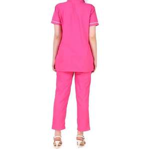 ANNO Resistente ESD Scrubs Uniforme de enfermera Uniforme Personalizado Colores sólidos Elegante Uniforme cómodo para mujeres - Product Image 4
