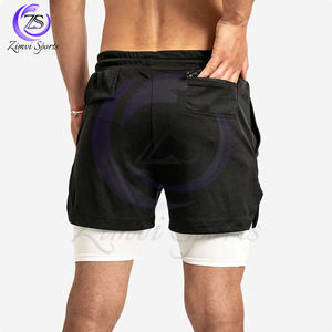 Con diseño propio, último estilo, 2025, ropa de gimnasio cómoda, respetuosa con el medio ambiente, tela de tacto suave, pantalones cortos deportivos para entrenamiento físico - Product Image 5