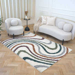 Alfombra Shaggy Multicolor Mirage de Netline Home, Poliéster de Alta Calidad para Sala de Estar, Dormitorio, Pasillo, Habitación Juvenil - Product Image 6