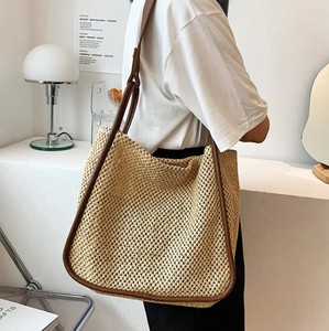 French Beach Bag, Moroccan Straw Bag, Colorful Straw <b>Handbag</b> Basket, <b>Sequin</b> Market Basket - Product Image 1