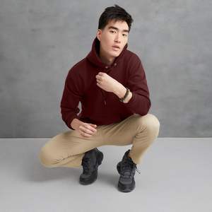<b>Men's</b> Cotton Pullover Hoodie and <b>Jogger</b> Set 2-Piece Streetwear Sportswear Winter <b>Fleece</b> Outfit with Plain Dyed Technique - Product Image 4