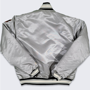 Chaqueta Bomber Reversible de Alta Calidad 2023, al por Mayor, de Invierno, de Lona Satinada, Estilo Universitario, con Parches Bordados de Béisbol, Ecológica - Product Image 5