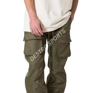 New Unisex <b>Cargo</b> Pants Regular Fit Straight Style Solid Color <b>Work</b> Wear Joggers Canvas Softshell Waterproof Breathable Casual - Product Image 4