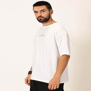 Logo personnalisé 100% coton T-Shirt extérieur pour hommes coupe ample poids lourd avec poche à séchage rapide à manches courtes imprimé modèle de conception INS - Product Image 2