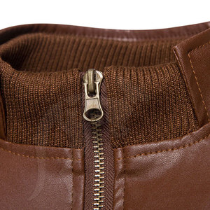 แจ็คเก็ตหนังวัวแท้สำหรับผู้ชายและผู้หญิง รุ่นปี 2025 สำหรับฤดูหนาว คอตั้ง สีสั่งทำได้ พร้อมโลโก้ด้านหน้า คุณภาพสูง ขายส่ง - Product Image 4