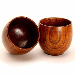 TaiLai - Vaso de Whisky de Madera Maciza Natural de Primera Calidad, Copa Vintage para Vino, Té, Café, Cerveza, Pulido a Mano, Multifuncional - Product Image 2