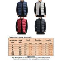 Chaleco de Nailon Transpirable para Hombre, Ideal para Otoño e Invierno, Ropa de Abrigo para Exteriores, Chaqueta Cálida Rellena de Poliéster