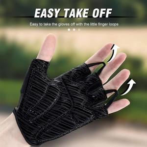 Anti <b>Slip</b> Unisex High Quality Cycling Gloves Protective Outdoor Sports <b>Half</b> Finger Gel Padding Bicycle Riding Gloves For Sale - Product Image 4