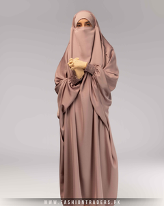 Modern Design One Piece for Jilbab Handmade Floor Length Loose Fit Islamic <b>Abaya</b> Plus Size - Product Image 5