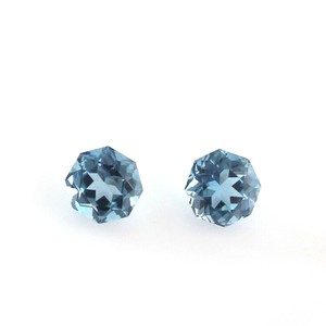 Tự nhiên London Màu Xanh Topaz đá mặt rực rỡ Octagon cắt Topaz lỏng hiệu chỉnh đá quý hạt đối với trang sức thiết lập chiếc nhẫn - Product Image 4