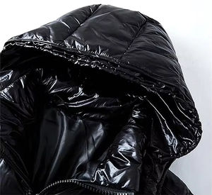 Veste matelassée en toile surdimensionnée 2026, col montant, style streetwear, veste d'hiver pour homme, mode hip-hop - Product Image 3