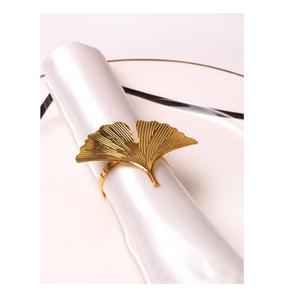 Nouveaux anneaux de serviette en métal doré sur mesure accessoires de décoration de table pour les fêtes - Product Image 6