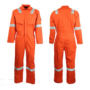 Overol de Trabajo de Algodón Resistente al Fuego con Tiras Reflectantes, Colores y Tallas Personalizadas, Uniforme de Trabajo Unisex Antiestático - Product Image 4