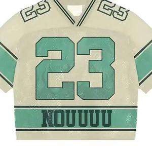 Youth American <b>Football</b> Jersey High Quality Sublimation New Design Short Sleeve Shirt Breathable Plus Size with Low MOQ <b>Price</b> - Product Image 4