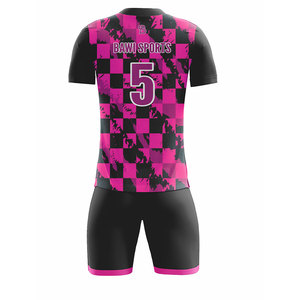 Ensemble d'uniformes de football personnalisés de haute qualité, à séchage rapide et respirants, avec technologie de découpe automatisée, service OEM, 100 % polyester - Product Image 6