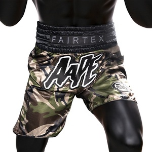 Pantalones cortos deportivos personalizados Muay Thai al por mayor con material de alta calidad diseño transpirable de secado rápido para entrenamiento de hombres MMA Fitness - Product Image 3