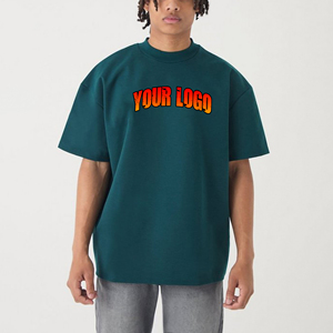 Ropa de calle de alta calidad, camiseta de peso pesado en blanco con hombros caídos para hombre, camisetas suaves y cómodas de algodón 100% de gran tamaño para hombre - Product Image 4