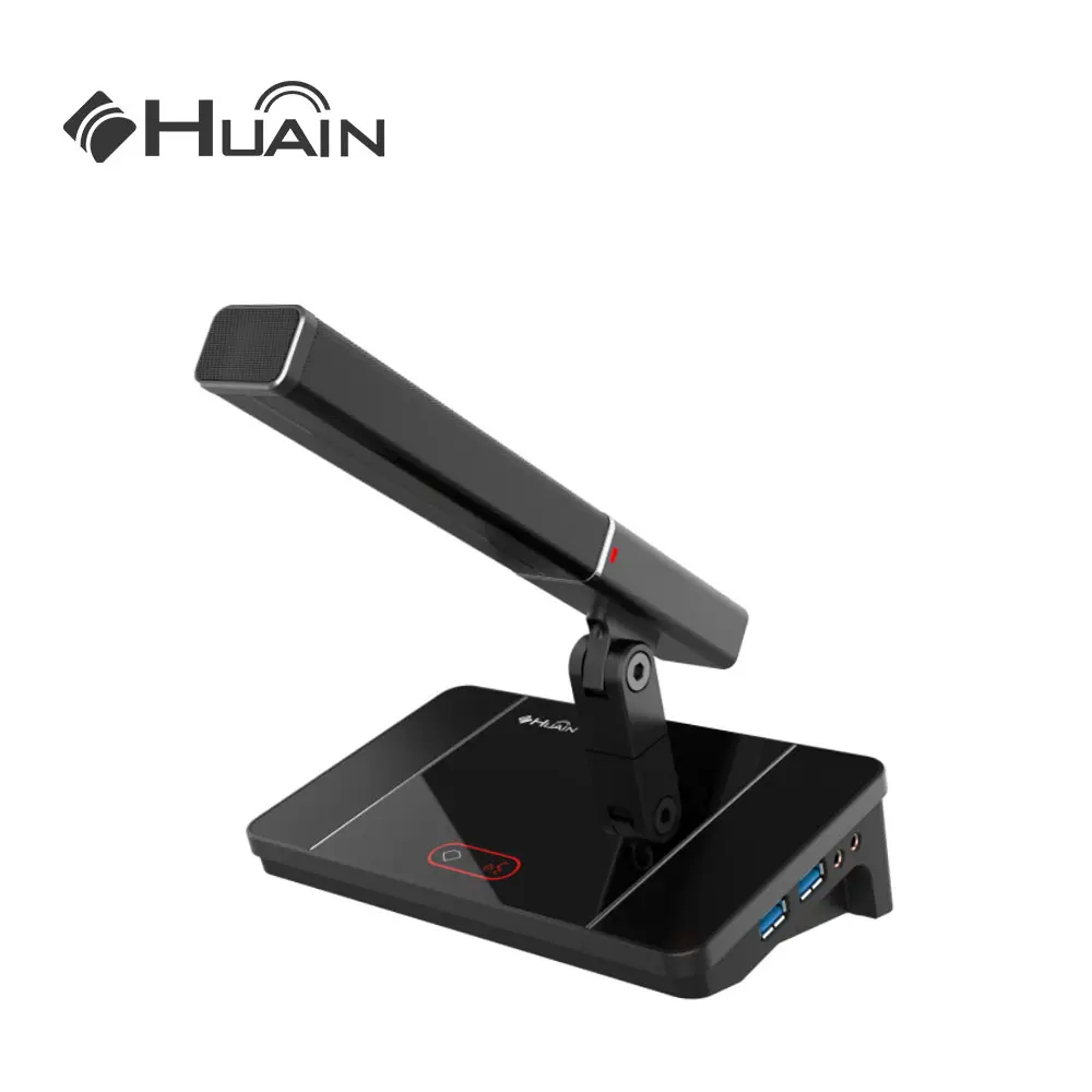 HUAIN Cat5 유선 디지털 회의 시스템 오디오 비주얼 회의실 장비 설정