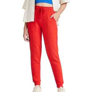 Streetwear OEM personnalisé pantalons de survêtement pour femmes taille haute en coton éponge coupe ample pantalon de jogging pour femmes à vendre dernière conception 2025 - Product Image 1