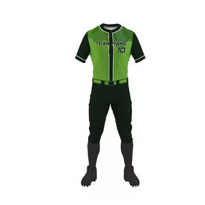 Ensembles imprimés respirants sublimés personnalisés Uniformes de baseball personnalisables pour adultes 100% polyester Maillots à col en V Pantalons Équipe personnalisée - Product Image 4