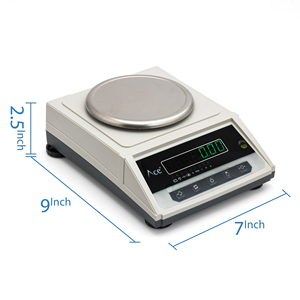 Sartén de pesaje de balanza de laboratorio de acero inoxidable electrónico de precisión portátil de 600G * 10mg para laboratorios - Product Image 5