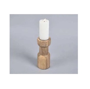 Support de bougie artisanal en bois unique pour table à manger et centre de table, disponible dans le monde entier - Product Image 2