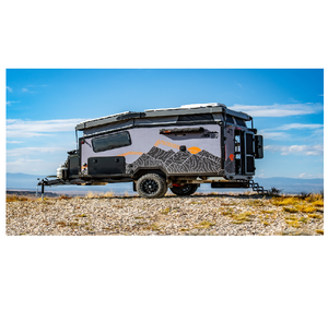 รถพ่วงตั้งแคมป์ราคาไม่แพงสำหรับขายเชื่อถือได้และง่ายต่อการดึงเหมาะสำหรับการเพลิดเพลินกับธรรมชาติด้วยความสะดวกสบายของบ้าน - Product Image 1