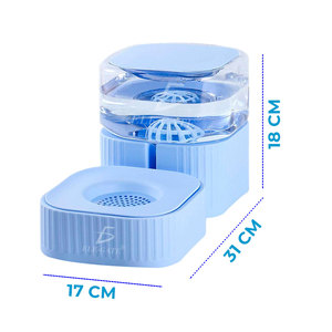 Distributore d'Acqua Automatico per Animali Domestici da 3,5L, Ciotole Portatili per Cani e Gatti, per Viaggi all'Aperto, con Alimentazione a Batteria - Product Image 2