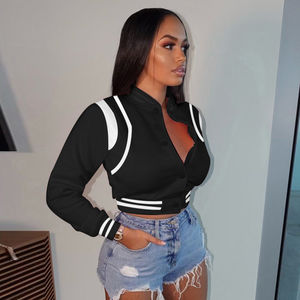 เสื้อแจ็กเก็ตเบสบอลปักโลโก้ได้ตามต้องการของ2024สำหรับผู้ชายและผู้หญิง - Product Image 5