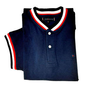 Camiseta de Manga Corta Casual para Hombre, Cuello con Banda, Botones al Frente, 100% Algodón Tejido, Bordada, de Secado Rápido, OEM, Alta Calidad - Product Image 5