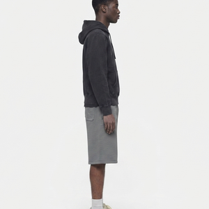 Ensemble de survêtement 2 pièces pour homme, sweat-shirt à capuche zippé, short gris, 100% coton, vêtements de sport décontractés, tenue de printemps, tenue de course d'automne - Product Image 6