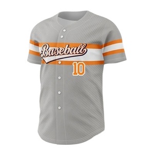 Approvisionnement direct en usine Personnaliser la conception Sublimation Baseball Chemises Jersey Team Blank Mens Uniform - Product Image 1