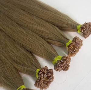 Vente en gros de colle à kératine italienne, Extensions de cheveux humains Remy à pointe plate, cheveux humains naturels à Double traction - Product Image 4