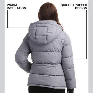 Veste bouffante pour femmes léger élégant matelassé chaud manteau mode vêtements d'extérieur décontractés isolé vêtements de plein air tenue d'hiver - Product Image 2