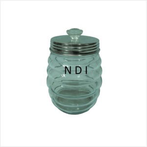 Tarro de cristal hecho a mano contenedor de comida decorativo más vendido con tapa para almacenamiento de condimentos - Product Image 6