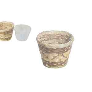 Bambusz kaspó 66-04 - D17 * H13cm - Product Image 1