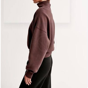Women <b>Mock</b> <b>Neck</b> Sweatshirt Soft Stylish Knit <b>Top</b> Casual Wear Daily Fashion Winter Comfort Use Women <b>Mock</b> <b>Neck</b> Sweatshirt - Product Image 2