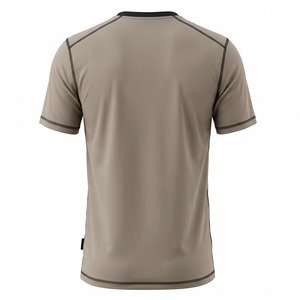 Camiseta Deportiva Personalizada de Poliéster Interlock con Costuras Planas, Bolsillo con Cremallera en el Pecho, para Actividades al Aire Libre, Venta al Por Mayor OEM - Product Image 2