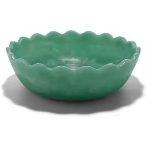 Bol de service en résine de qualité alimentaire haut de gamme, parfait pour les salades, les fruits et les collations, bol à salade en résine de haute qualité fait à la main par tradebit - Product Image 1