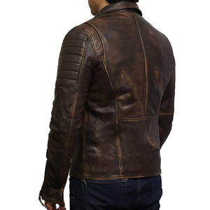 Gran oferta, chaqueta de motorista de cuero de invierno para hombre de buena calidad, impermeable, a prueba de viento, ajustada, precio barato, elegante, ligera - Product Image 4