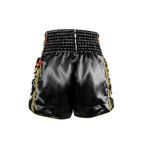 Pantalones Cortos de Muay Thai de Alta Calidad Hechos a Medida para Entrenamiento de Kickboxing, con Logotipo Bordado en la Parte Delantera, Transpirables, para MMA - Product Image 6