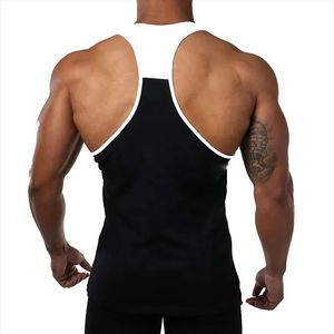 Débardeur de gymnastique pour hommes en polyester à séchage rapide tissu élastique et durable pour les séances d'entraînement intenses sports débardeurs personnalisés - Product Image 2
