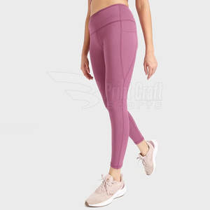 Latest Style Plus Size Elastic Waist Women Yoga <b>Leggings</b> Wholesale Made In Pakistan Women <b>Legging</b> - Product Image 2