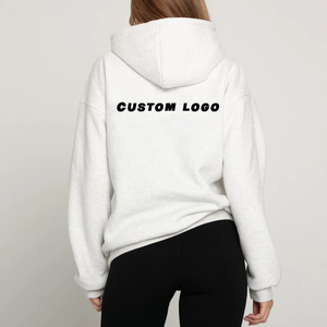 เสื้อฮู้ดผ้าฝ้ายโอเวอร์ไซส์สำหรับผู้หญิงลำลองโอเวอร์ไซส์กำหนดได้เองจากผู้ผลิตแฟชั่น - Product Image 2