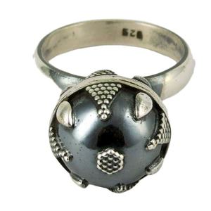 ¡Romántico! Anillos de plata de ley 925 con forma de bola musical, anillos para dedo, plata 925 - Product Image 1