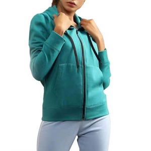 Sudaderas con capucha de lana de algodón informales para mujer, sudaderas con cremallera transpirables de alta calidad de talla grande, ropa de calle al por mayor para Otoño Invierno - Product Image 5